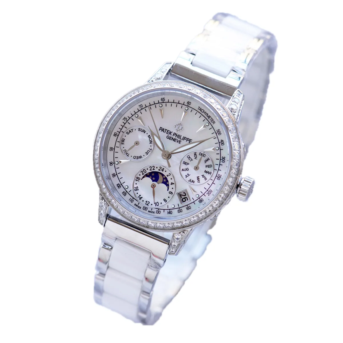 Grand Complications Ladies First quantième perpétuel lunette diamants en or blanc – Image 2
