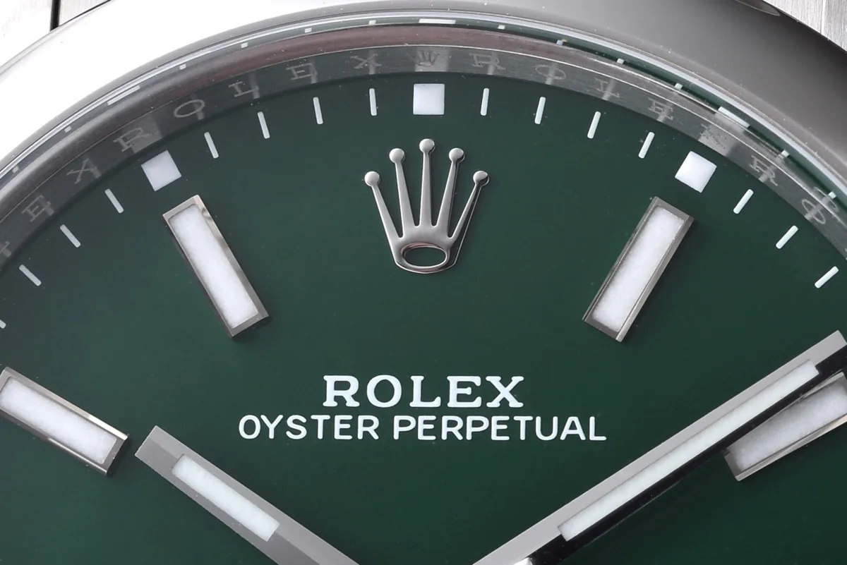 Oyster Perpetual 41mm quadrante verde 124300 - immagine 4