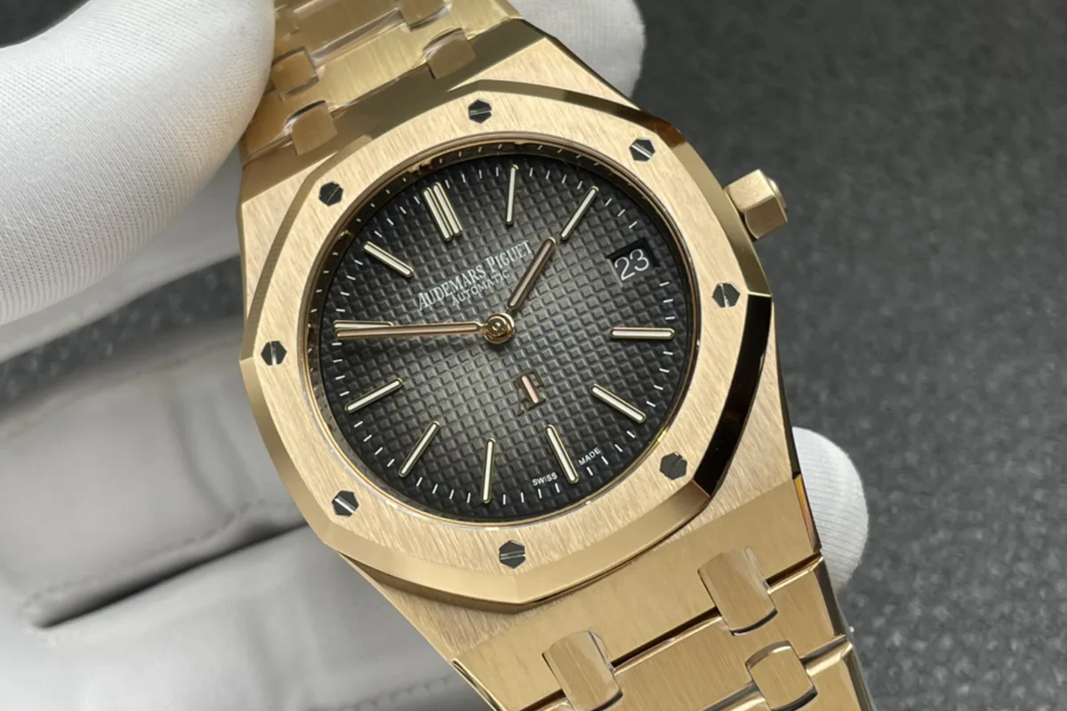 Royal Oak 16202OR 39mm cadran gris en or rose – Image 3