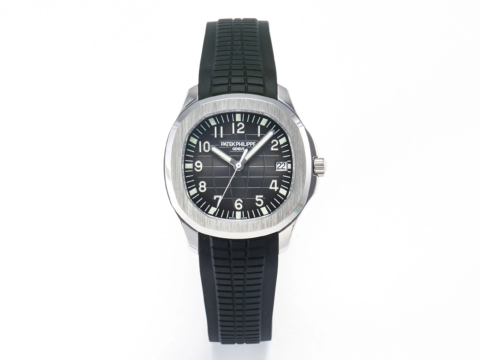 Aquanaut 5167 40mm SS 3KF 1:1 Best Edition quadrante nero su cinturino in gomma nero A330 Super Clone V3 - immagine 2