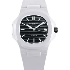 AET Nautilus 5711 Black Dial White Ceramic