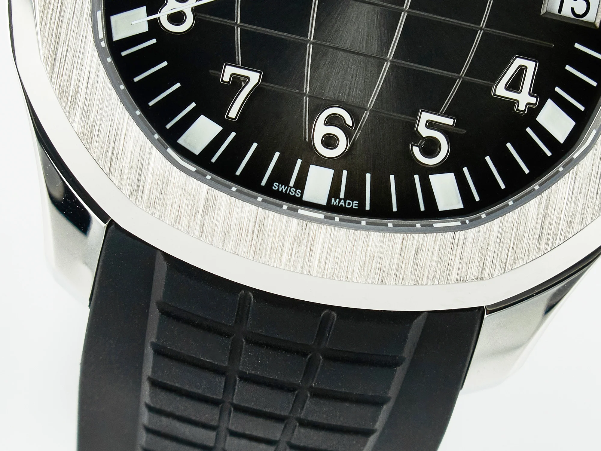 Aquanaut 5167A SS 3KF 1:1 Best Edition Black Dial on Black Rubber Strap A324 Super Clone(New clasp)
