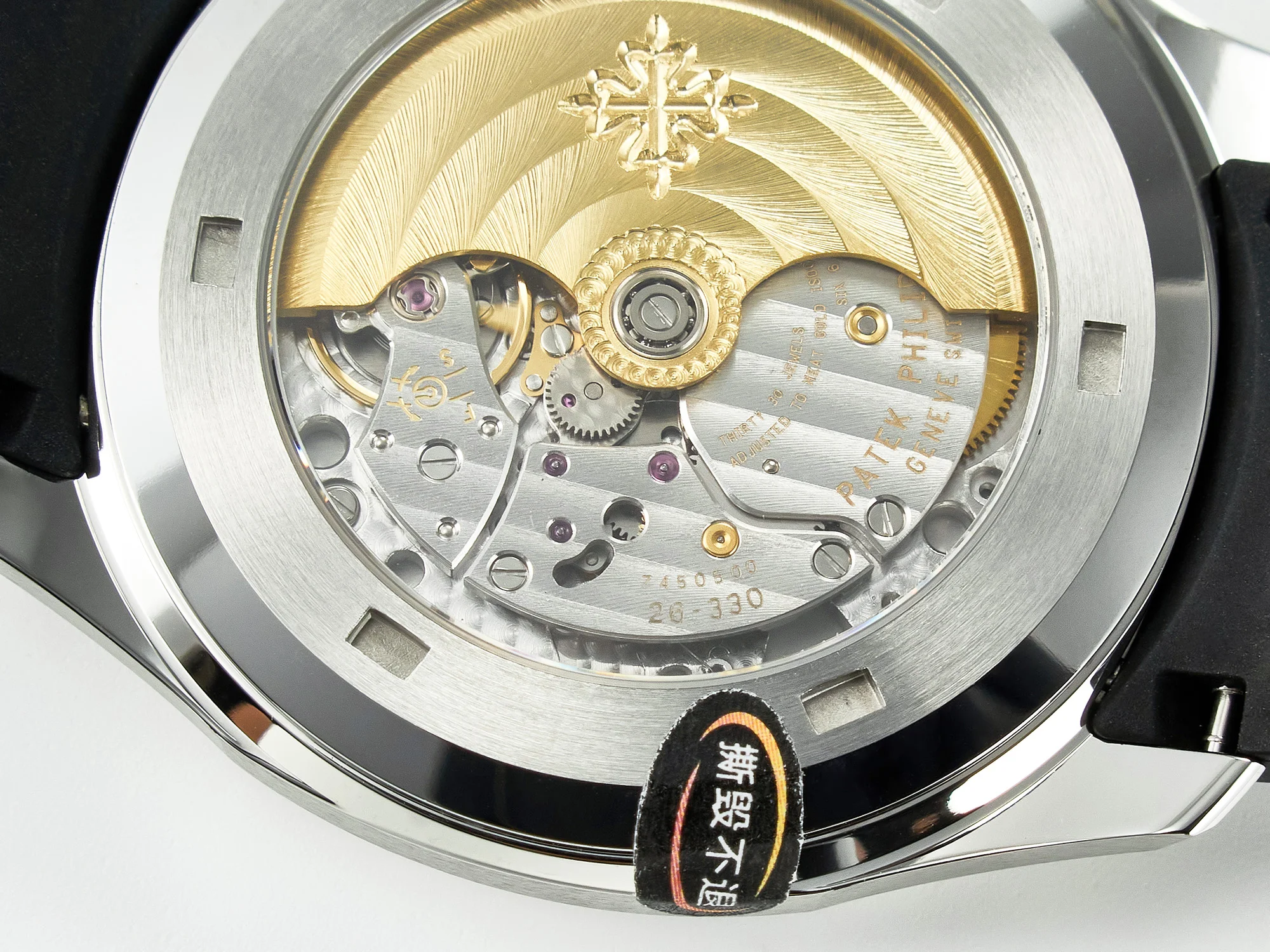 Aquanaut 5167A SS 3KF 1:1 Best Edition Black Dial on Black Rubber Strap A324 Super Clone(New clasp)