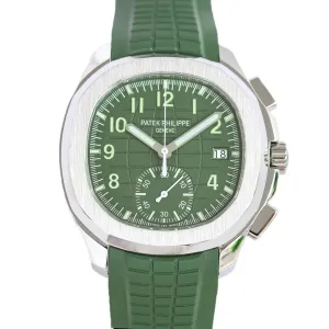Aquanaut 5968G-010 Green Dial on Green Rubber Strap in Steel