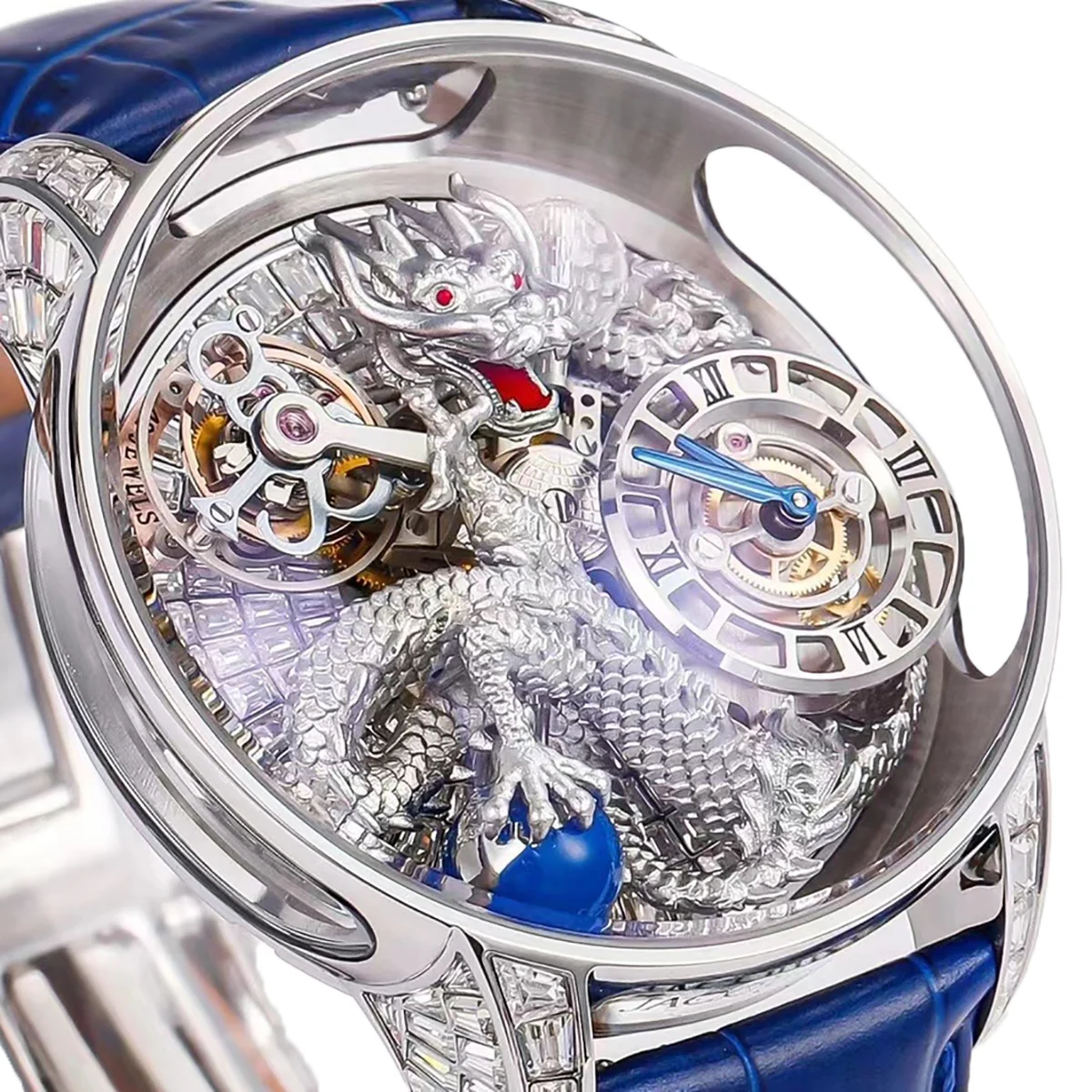 Astronomia Silver Dragon White Gold with Diamonds