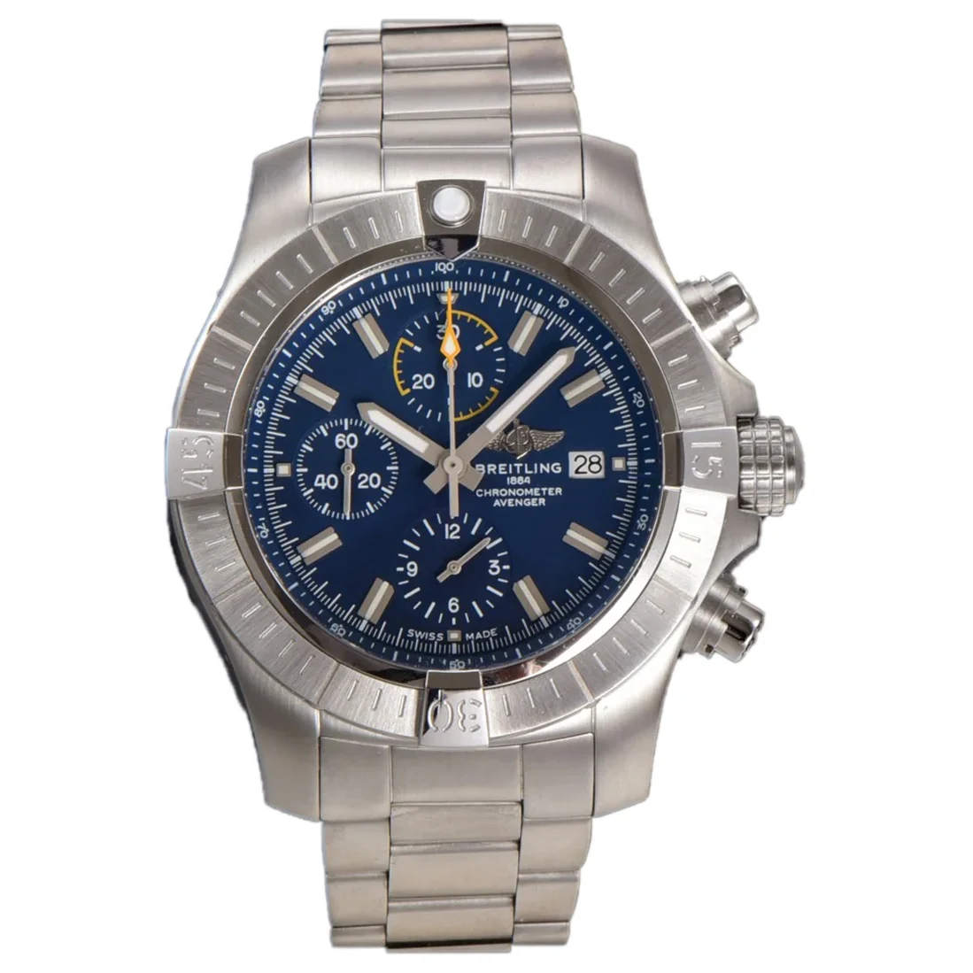 Avenger Chronograph 45 Blue Dial on Steel Ref. A13317101C1A1