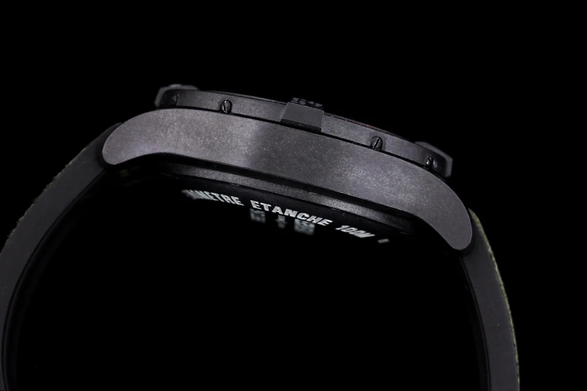 Avenger Hurricane Black Dial on Green Nylon Strap