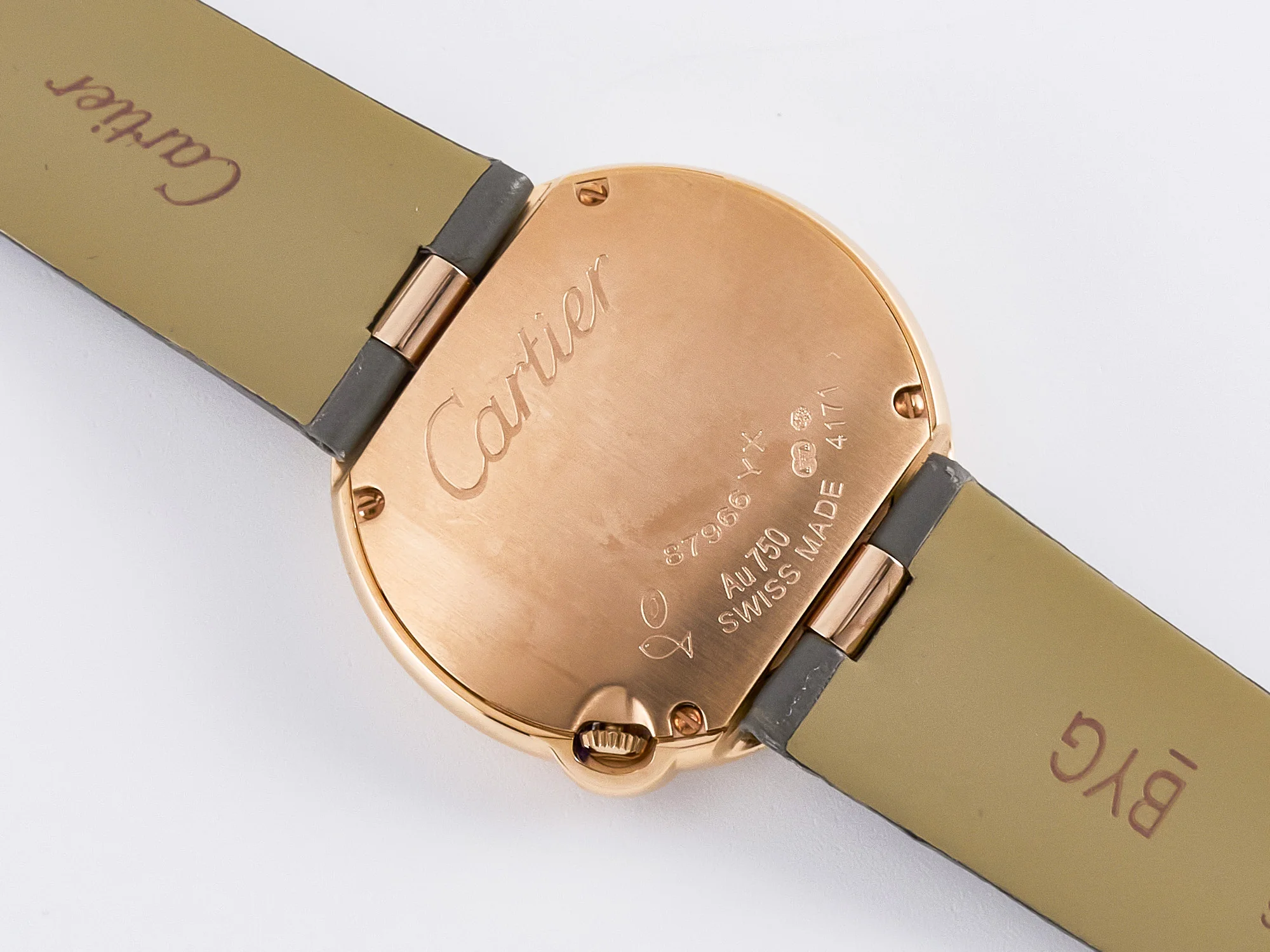 Ballon Blanc De Cartier 30mm RG DRF 1:1 Best Edition Silvered Texture Dial Diamonds Bezel on Green Leather Strap Ronda Quartz