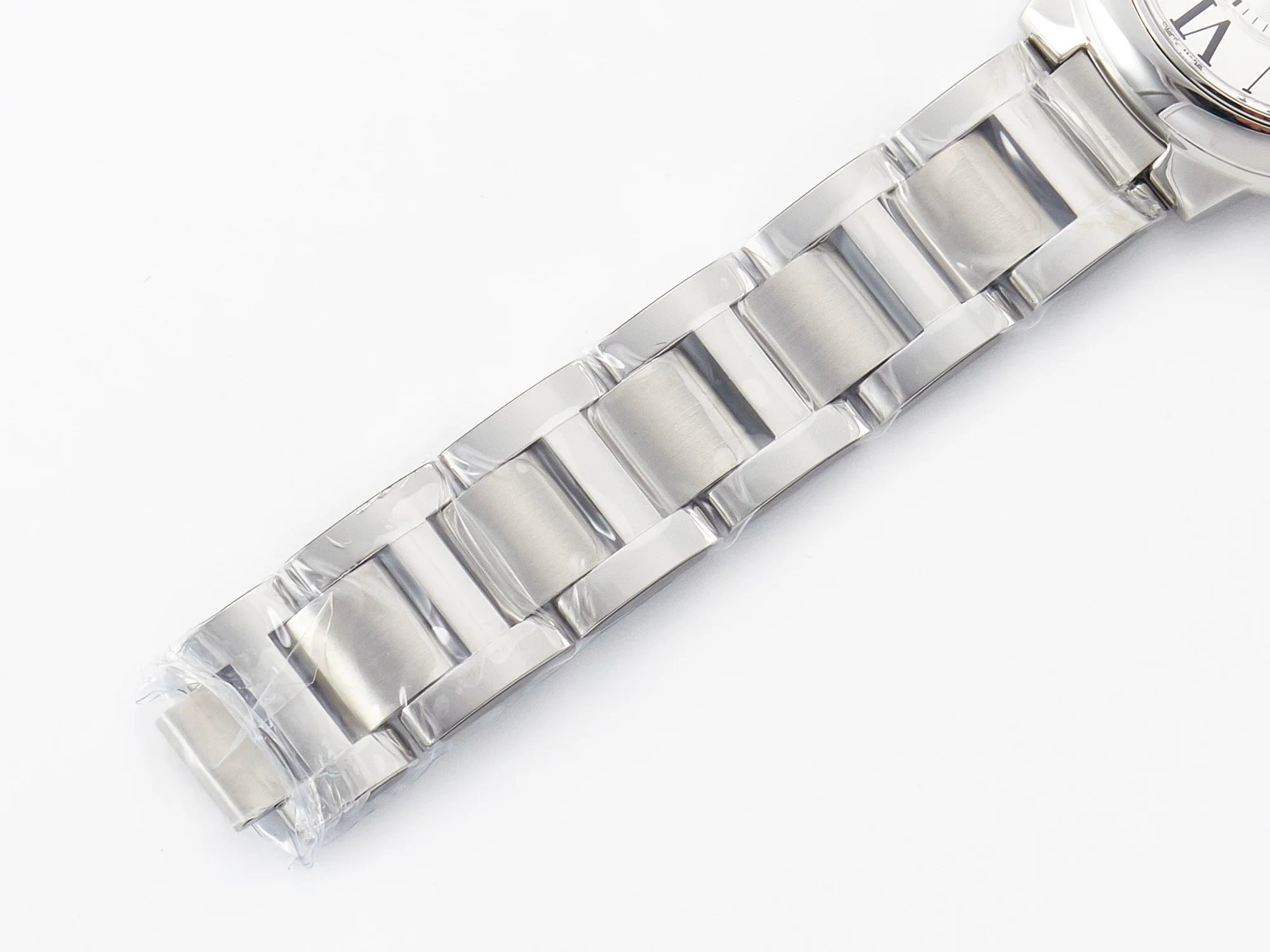 Ballon Bleu 33mm SS AF 1:1 Best Edition White Textured Dial on SS Bracelet Ronda Quartz