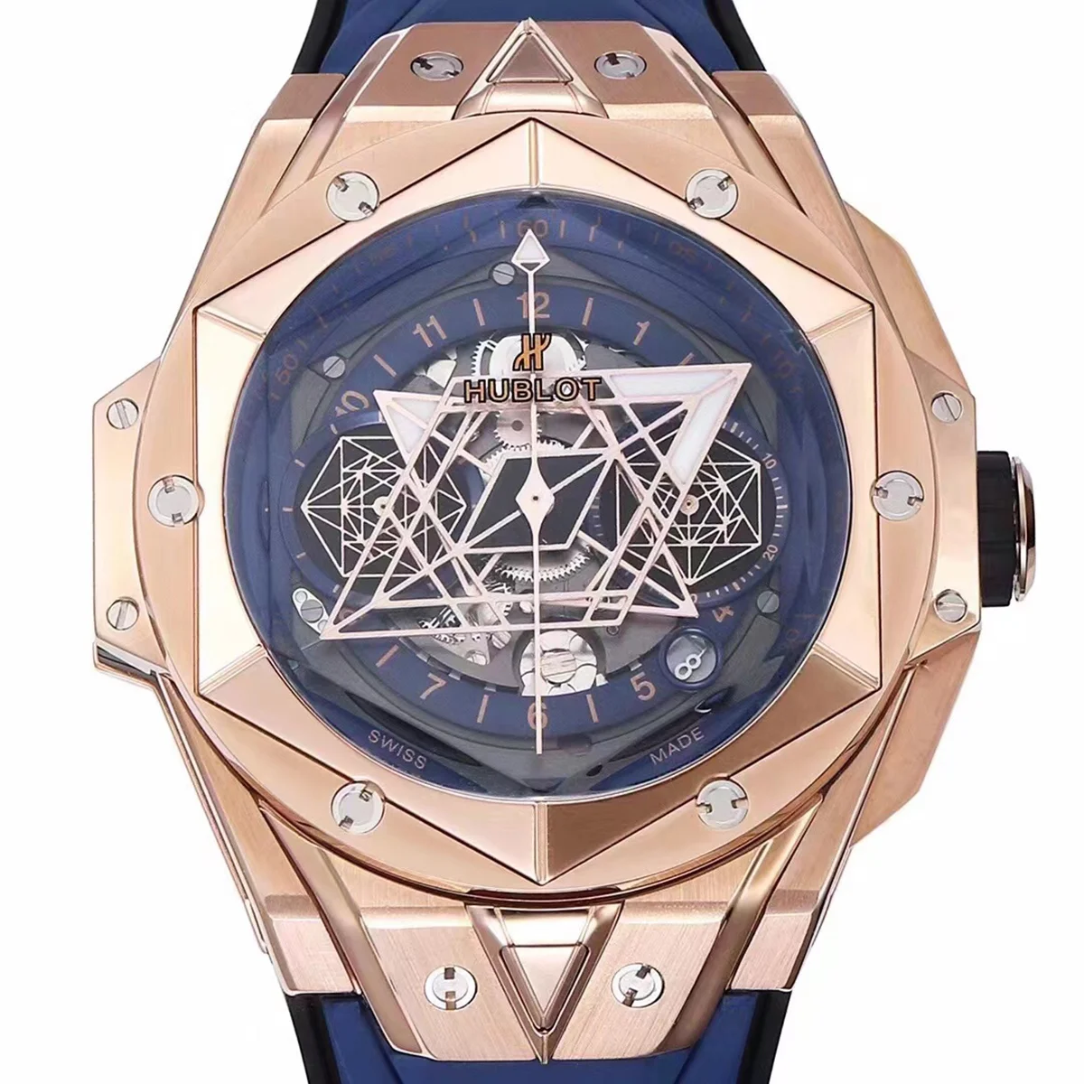 Big Bang Sang Bleu II Blue Dial in Rose Gold