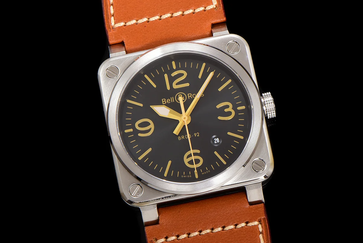 BR 03-92 Black Sunburst Dial