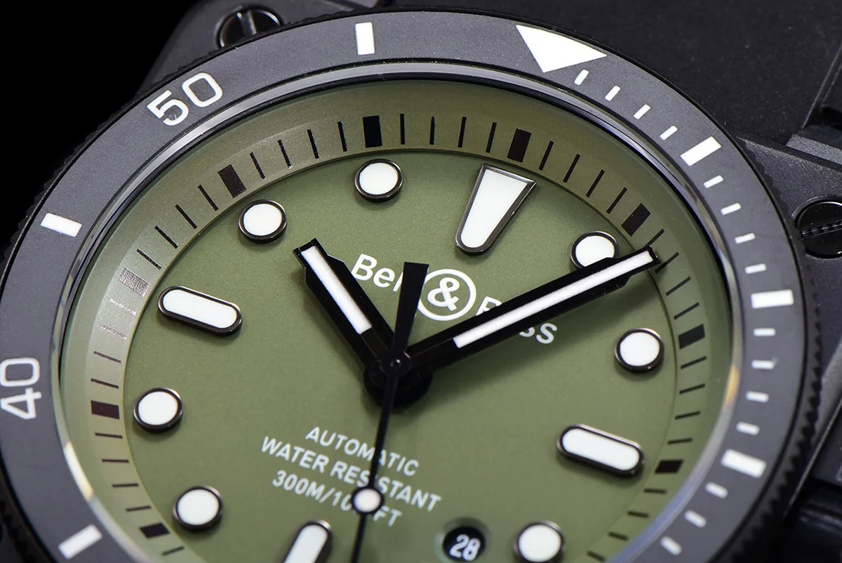 BR 03-92 Green Dial in PVD