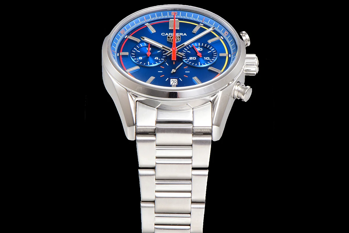 Carrera Chronograph 42 Blue Dial