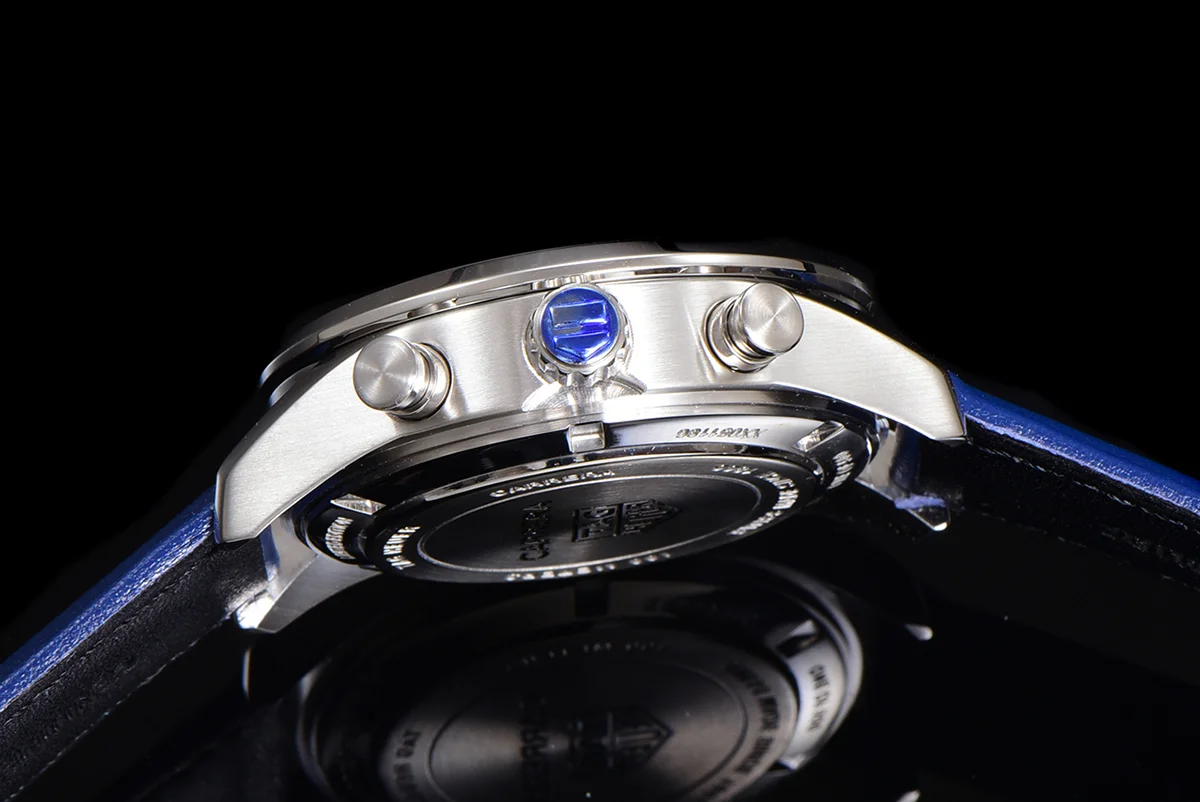 Carrera Skipper 39 Blue Dial on Leather Strap