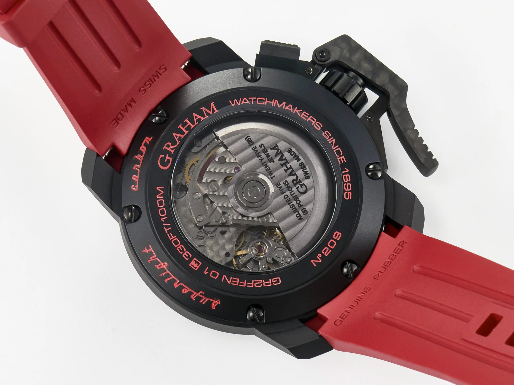 Chronofighter Superlight JKF 1:1 Best Edition on Red Rubber Strap A7750