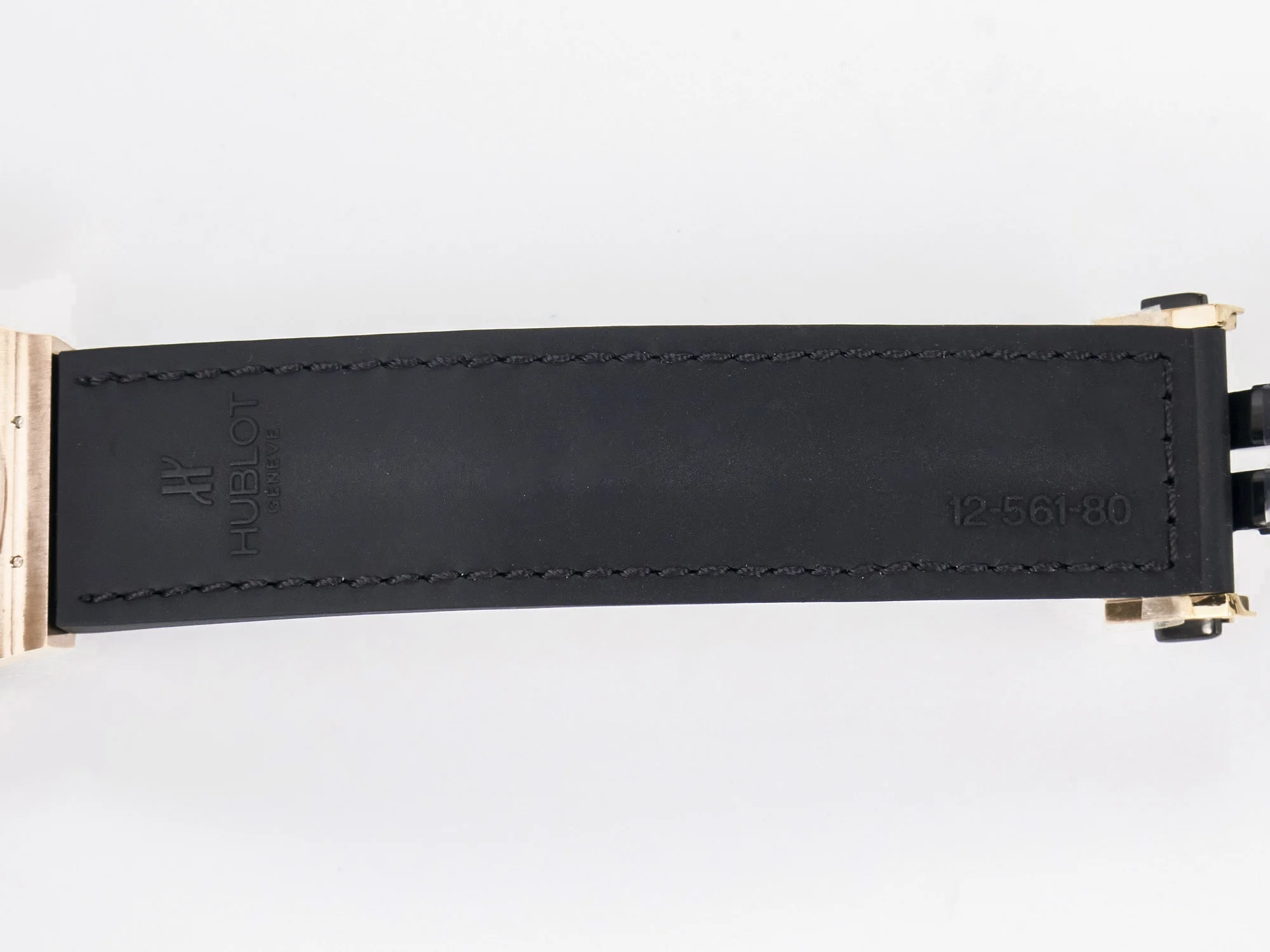 Classic Fusion 38mm RG JJF 1:1 Best Edition White Dial on Black Gummy Leather Strap