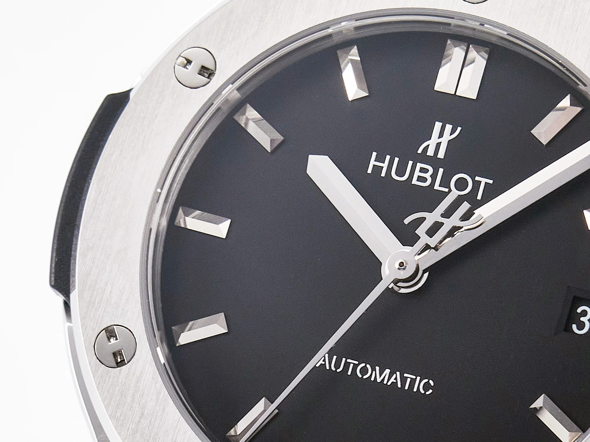 Classic Fusion 38mm SS JJF 1:1 Best Edition Black Dial on Black Gummy Leather Strap