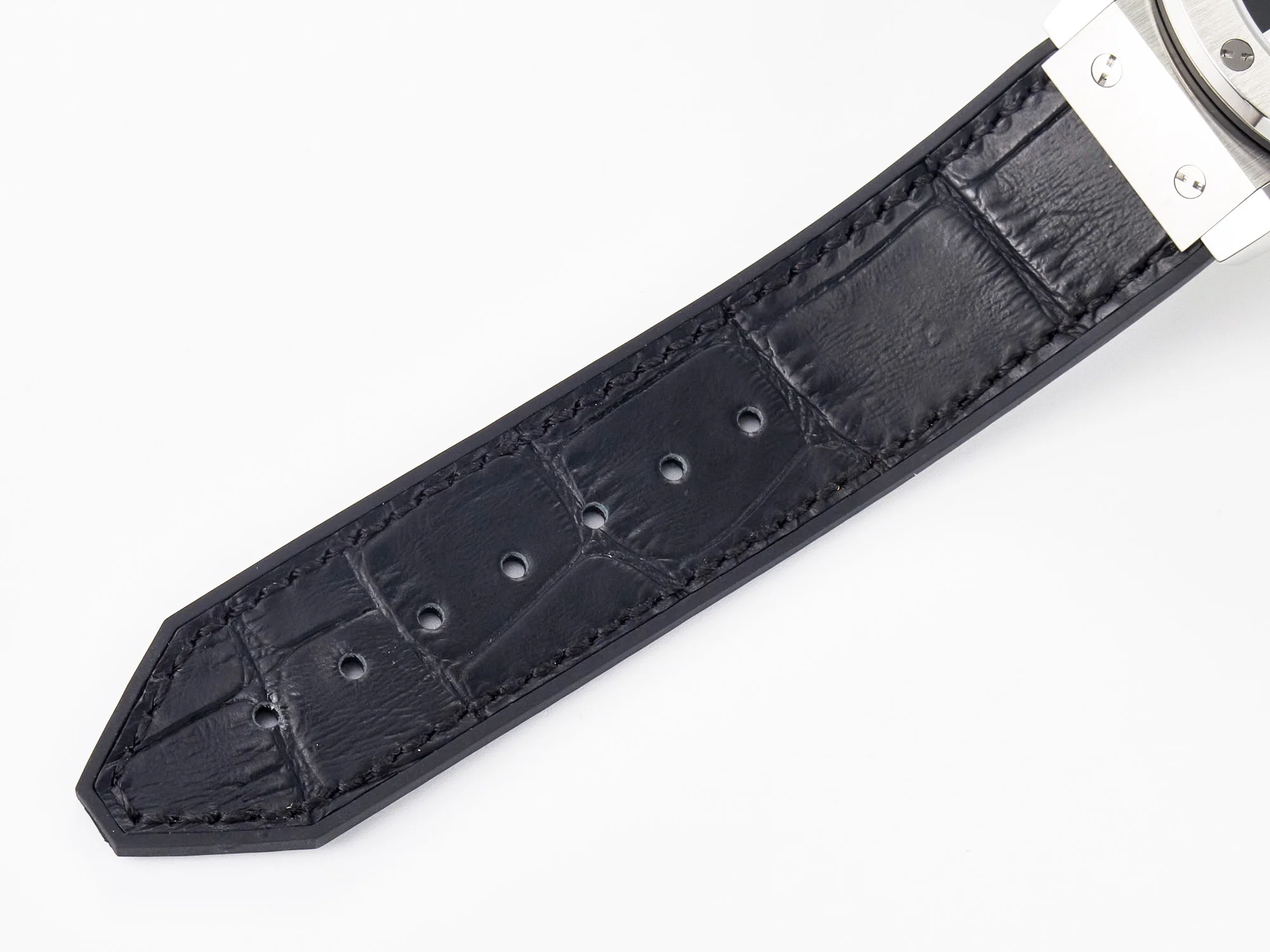Classic Fusion 38mm SS JJF 1:1 Best Edition Black Dial on Black Gummy Leather Strap