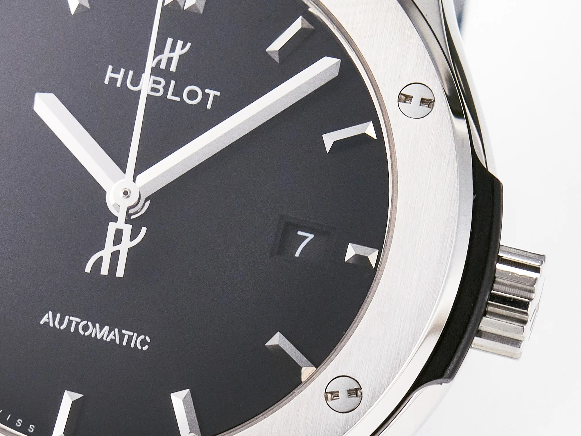 Classic Fusion 42mm SS JJF 1:1 Best Edition Black Dial on Black Gummy Leather Strap