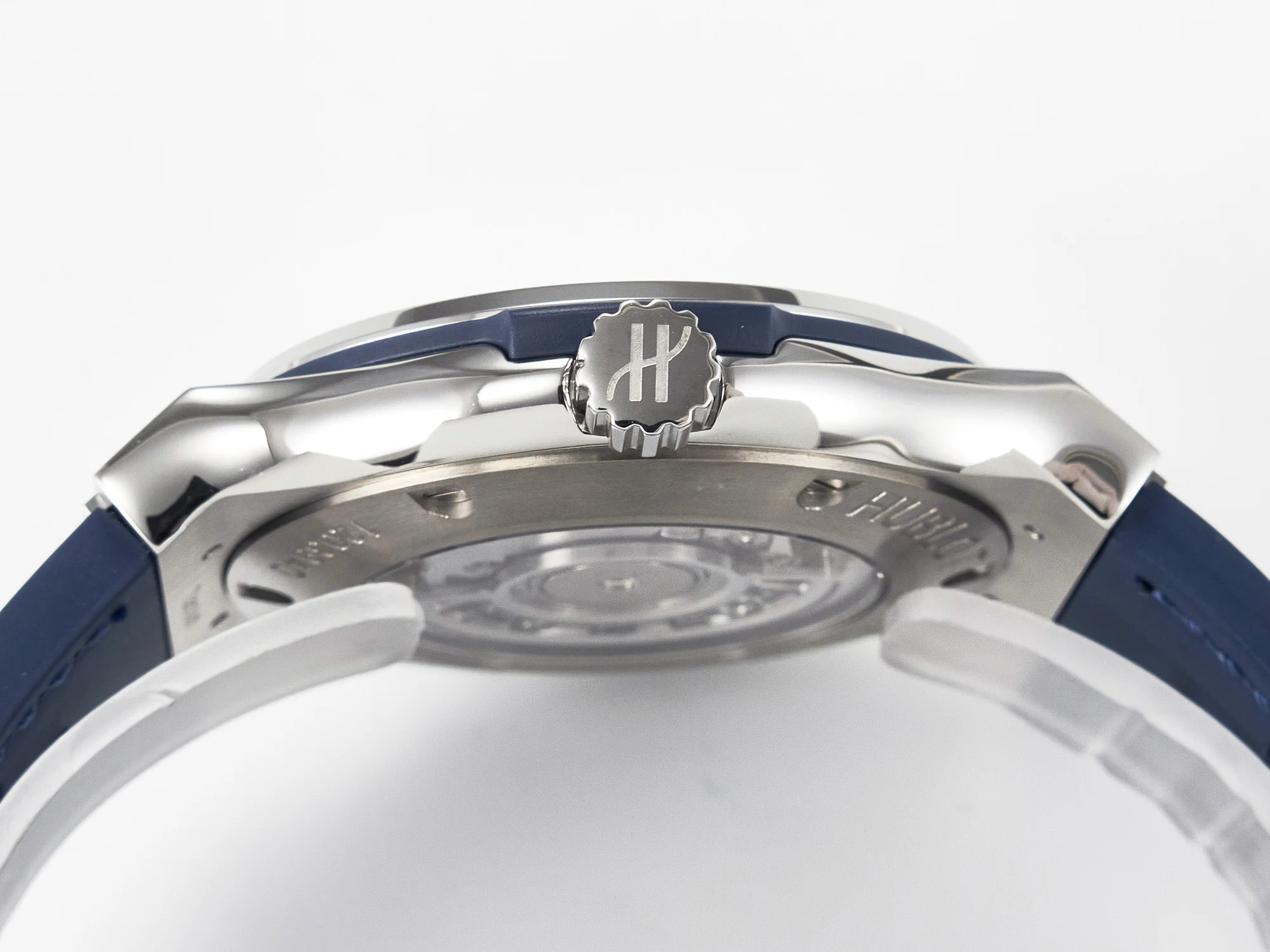 Classic Fusion 42mm SS JJF 1:1 Best Edition Blue Dial on Blue Gummy Leather Strap