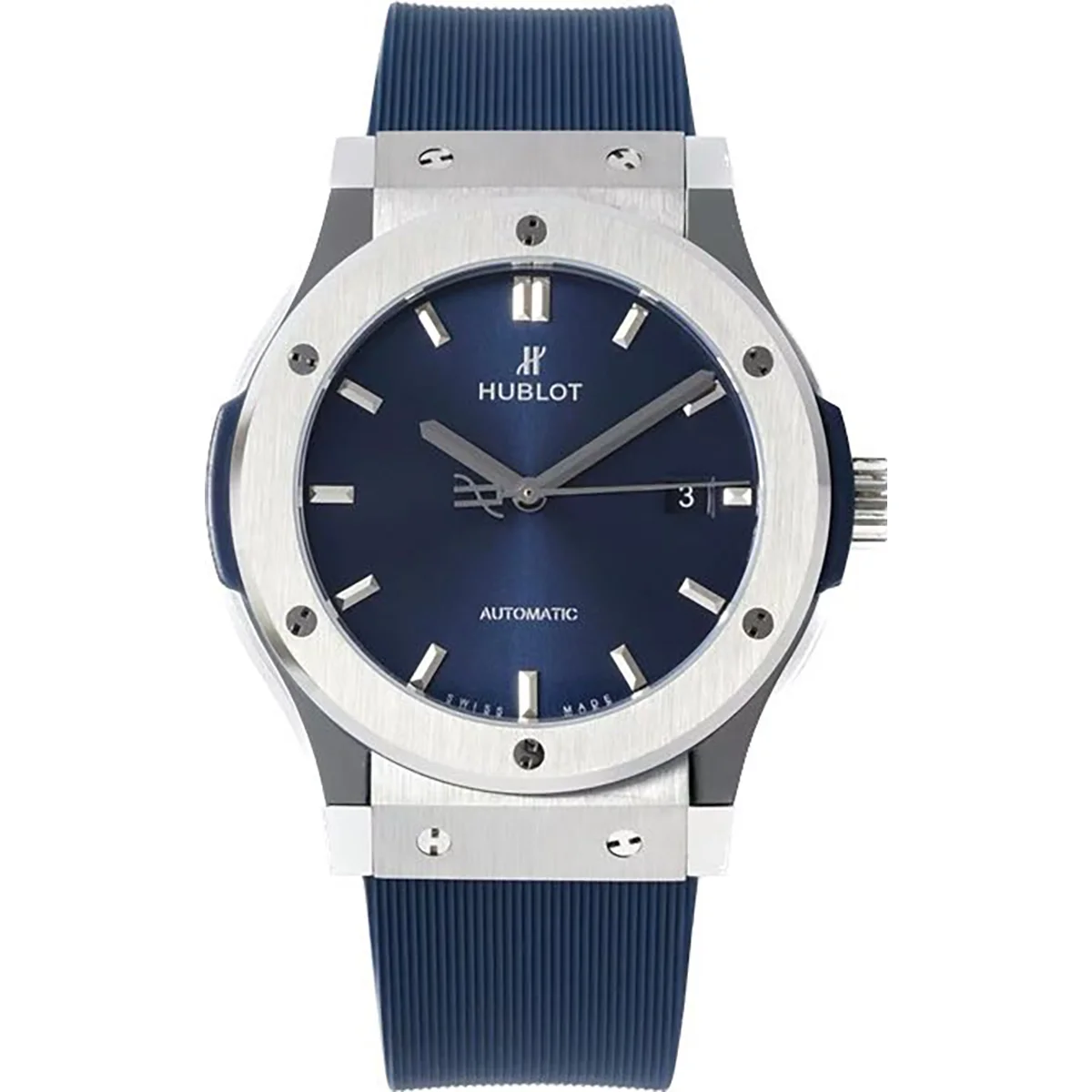 Classic Fusion Automatic 42mm Blue Dial on Rubber Strap