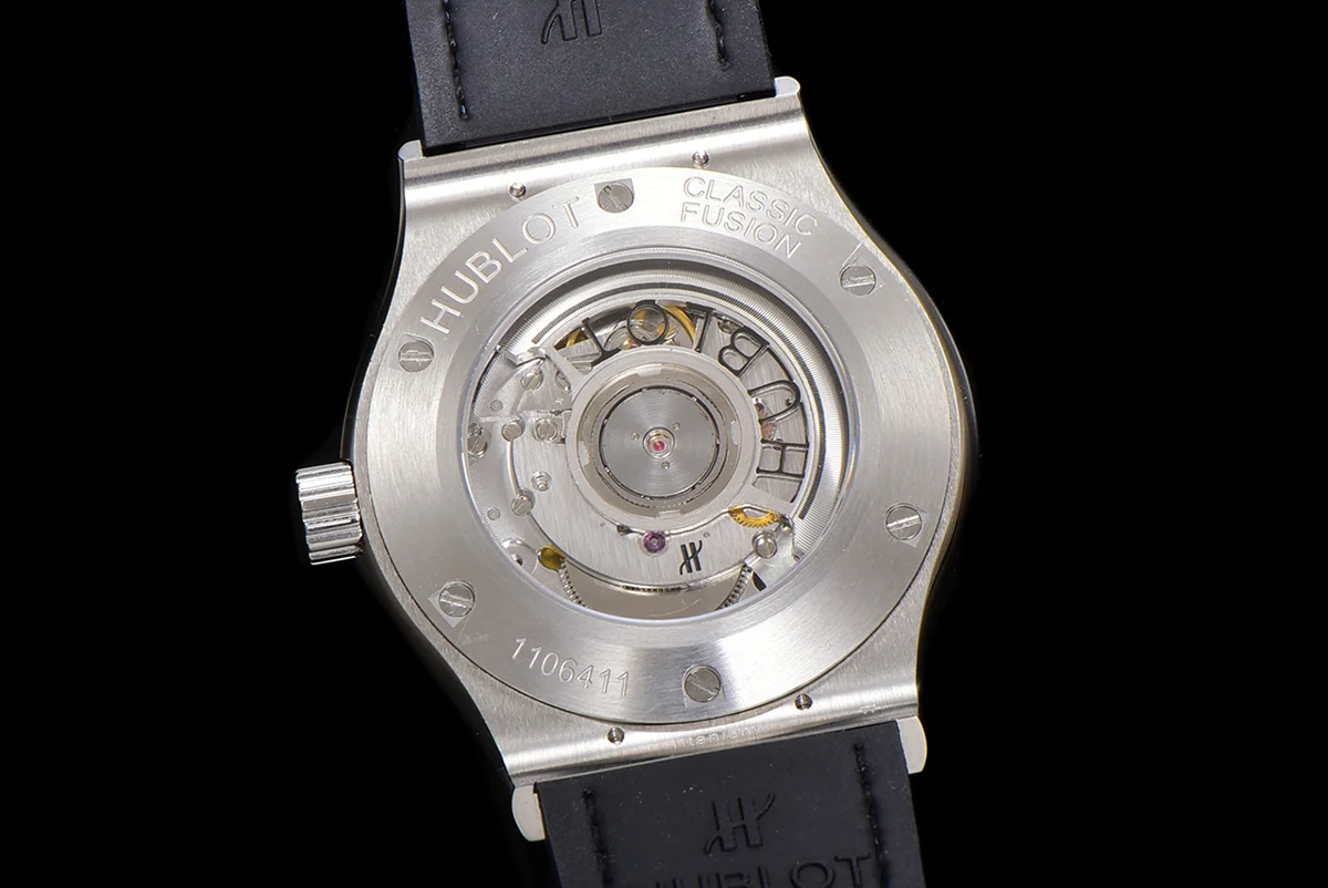 Classic Fusion Automatic 42mm Diamond Paved Dial in Steel on Blue Leather Strap
