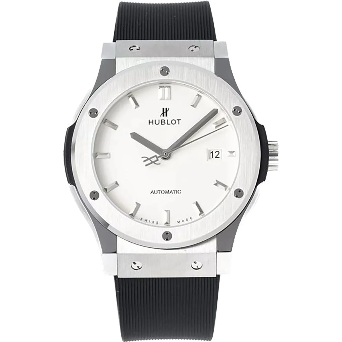 Classic Fusion Automatic 42mm White Dial on Rubber Strap