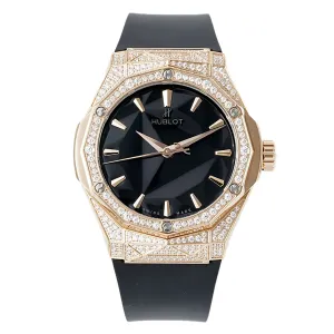 Classic Fusion Orlinski King Gold Alternative Pave 40mm Black Dial