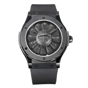 Classic Fusion Takashi Murakami 45mm Sunflower Dial on Rubber Strap