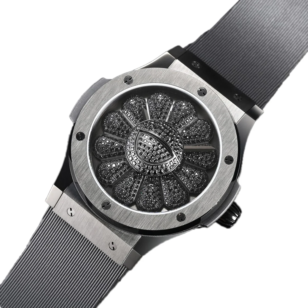 Classic Fusion Takashi Murakami 45mm Sunflower Dial on Rubber Strap