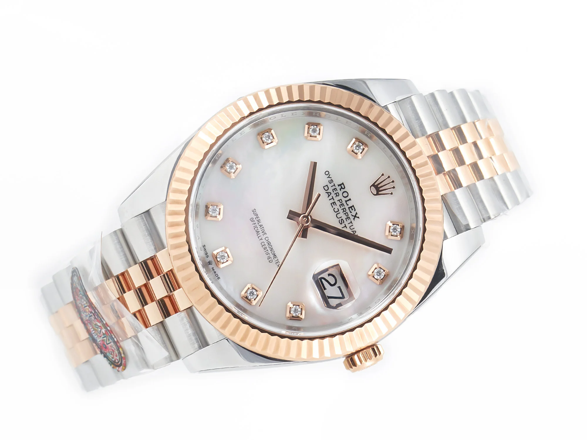 Datejust 126331 41mm 904L SS/RG Clean 1:1 Best Edition MOP Diamond Dial on Jubilee Bracelet VR3235