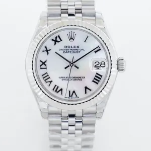Datejust 36 126234 White MOP Dial in Steel on Jubilee Bracelet