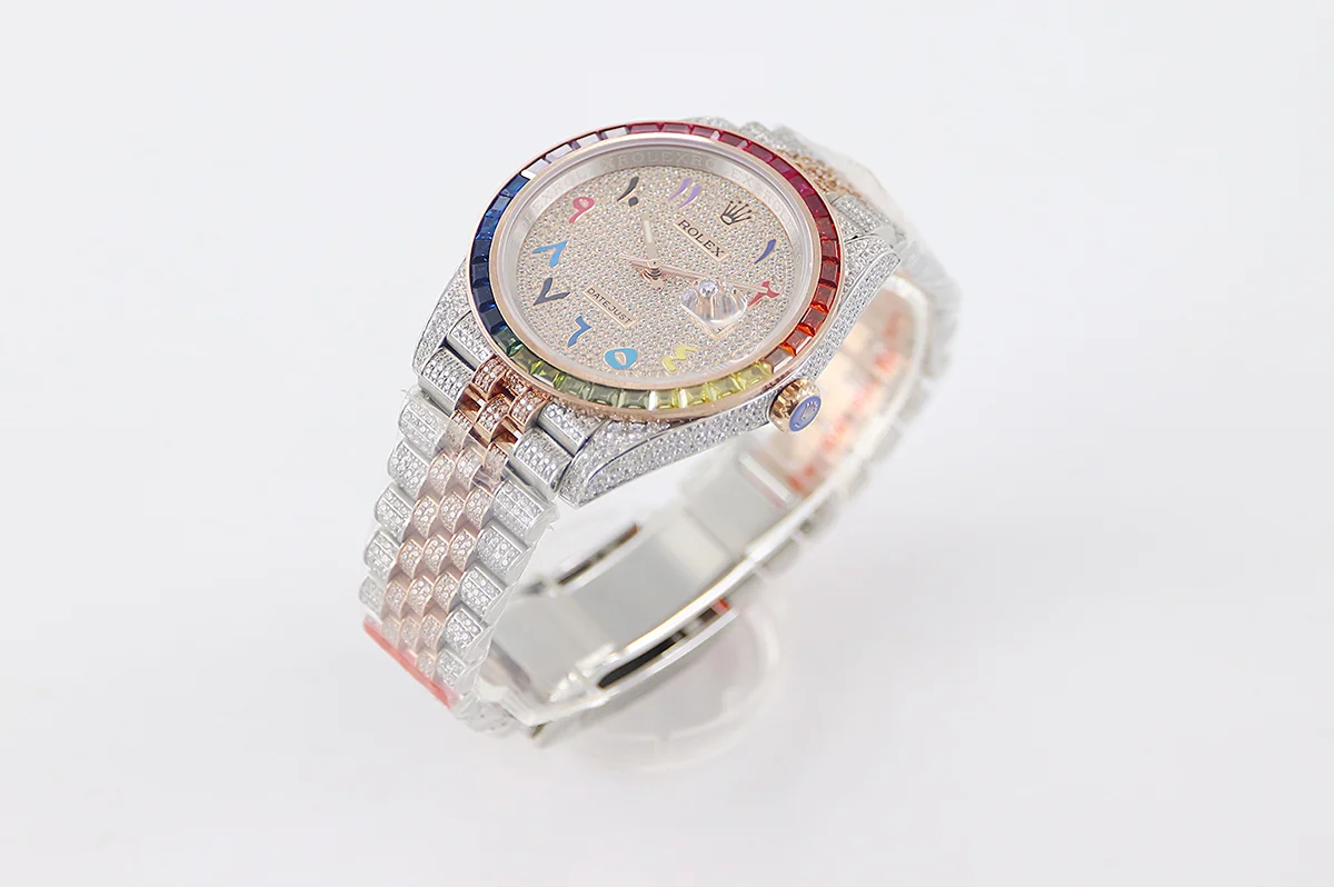 Datejust 41 126300 Diamond Dial Arabic Markers in Rose Gold on Jubilee Bracelet
