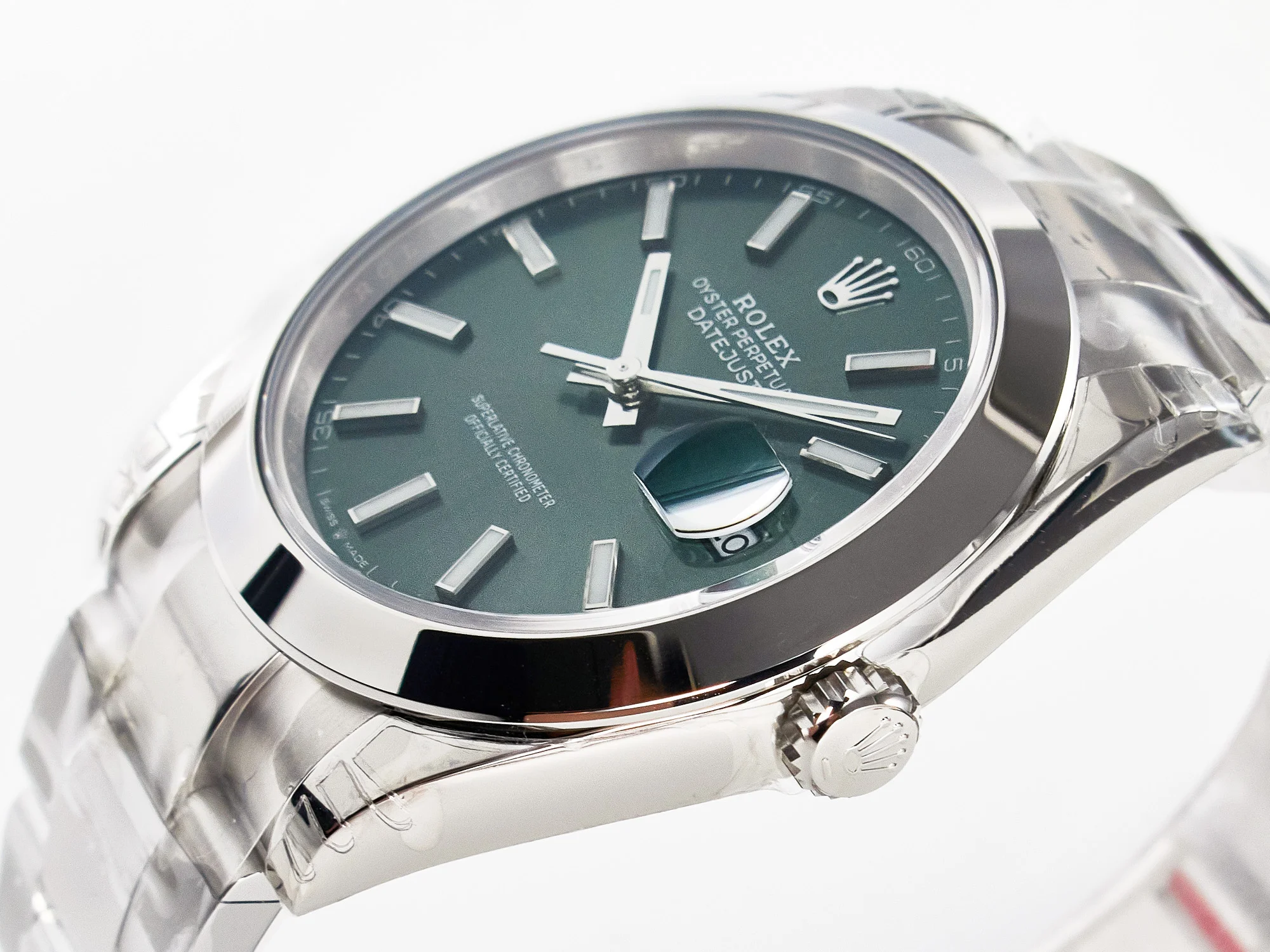 DateJust 41 126330 904L SS VSF 1:1 Best Edition Green Dial on Oyster Bracelet VS3235