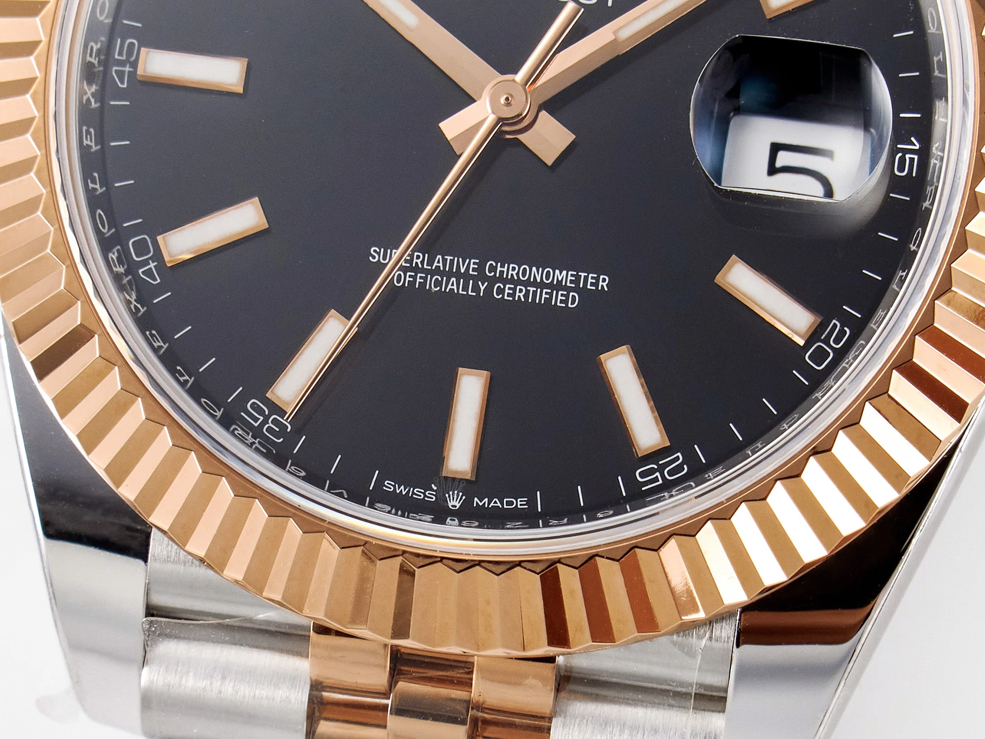 DateJust 41 126331 ARF 1:1 Best Edition 904L Steel Black Dial on SS/RG Jubilee Bracelet SH3235(Gain Weight)