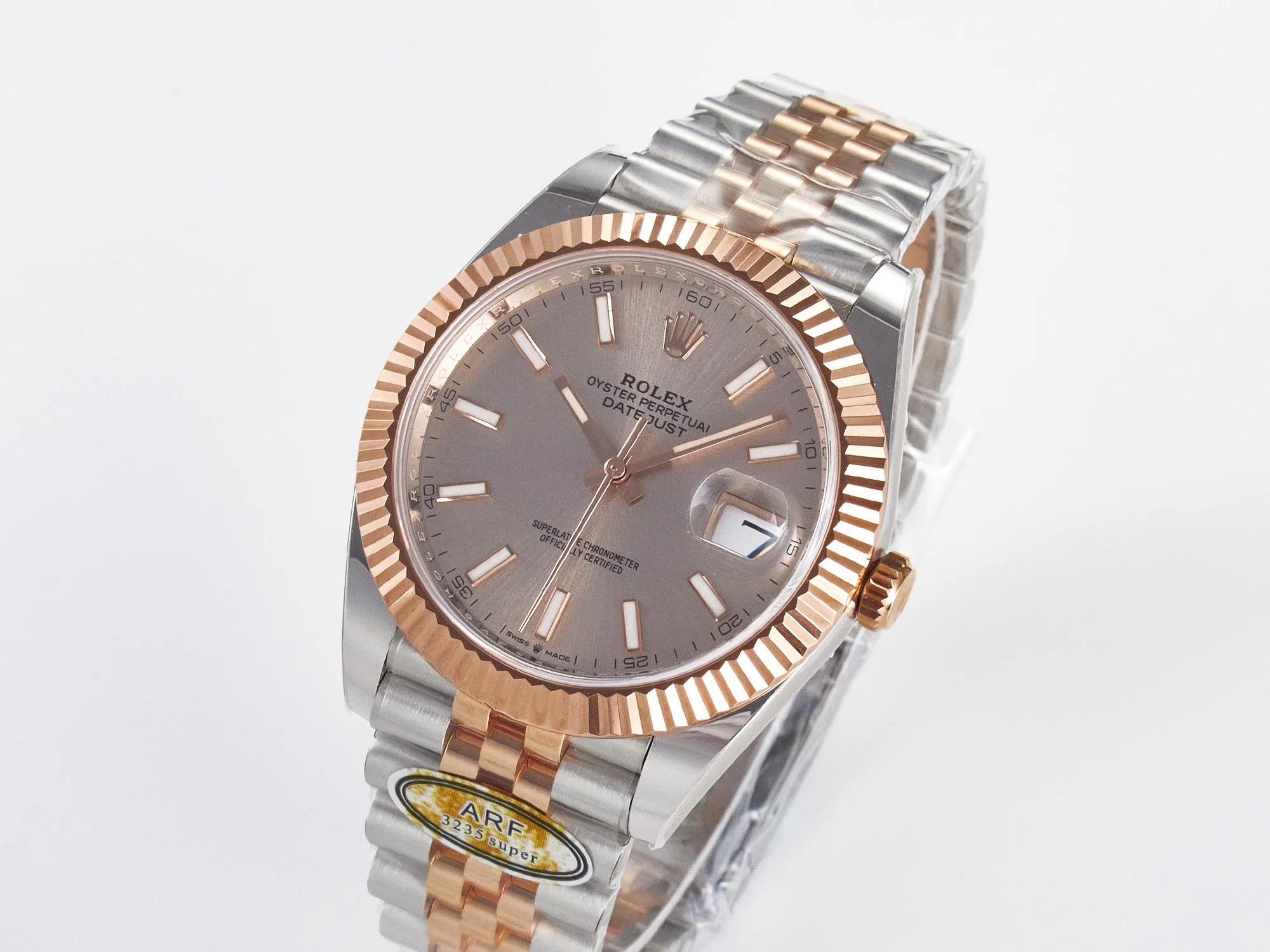 DateJust 41 126331 ARF 1:1 Best Edition 904L Steel RG Dial on SS/RG Jubilee Bracelet SH3235(Gain Weight)