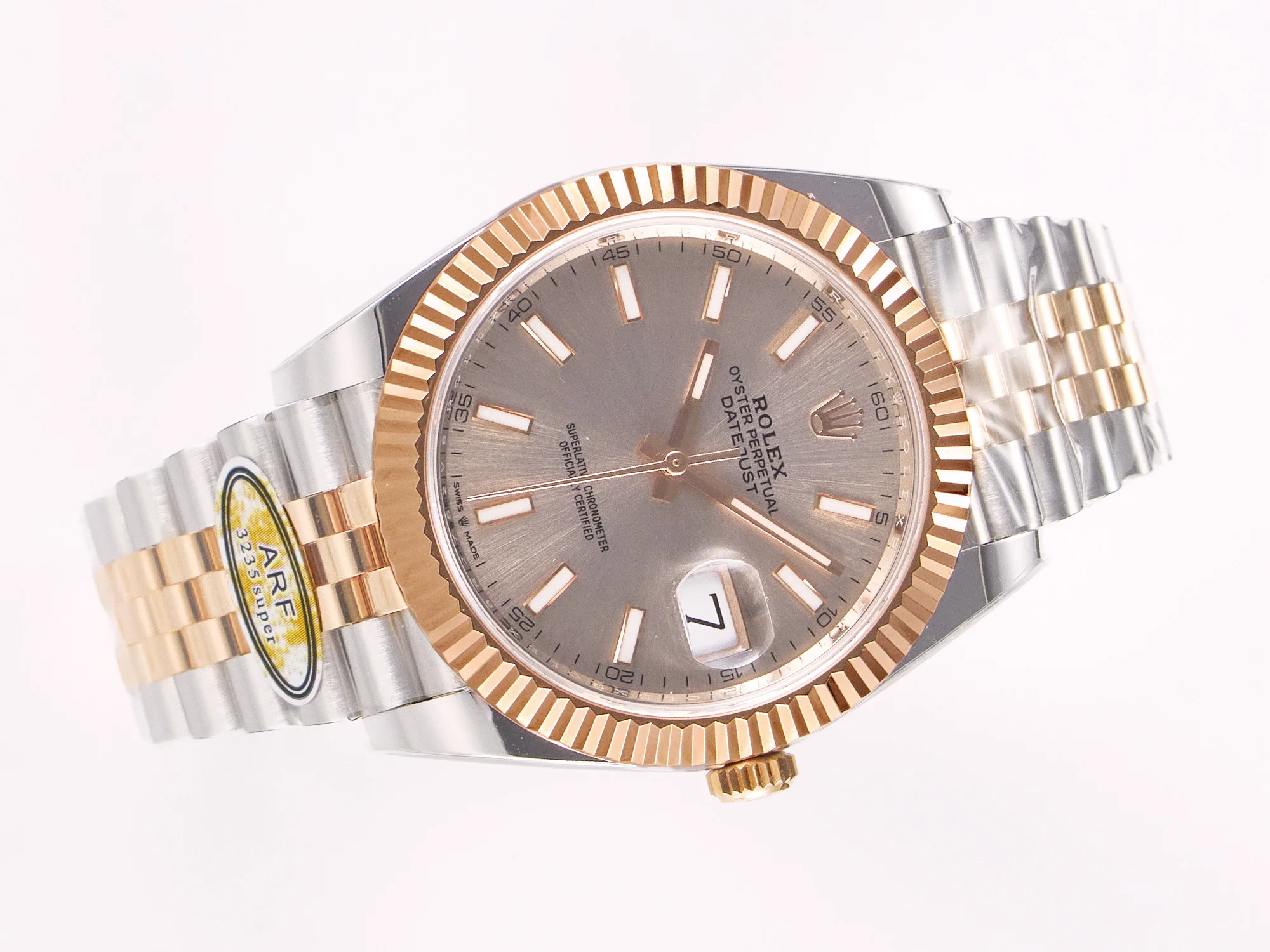 DateJust 41 126331 ARF 1:1 Best Edition 904L Steel RG Dial on SS/RG Jubilee Bracelet SH3235(Gain Weight)