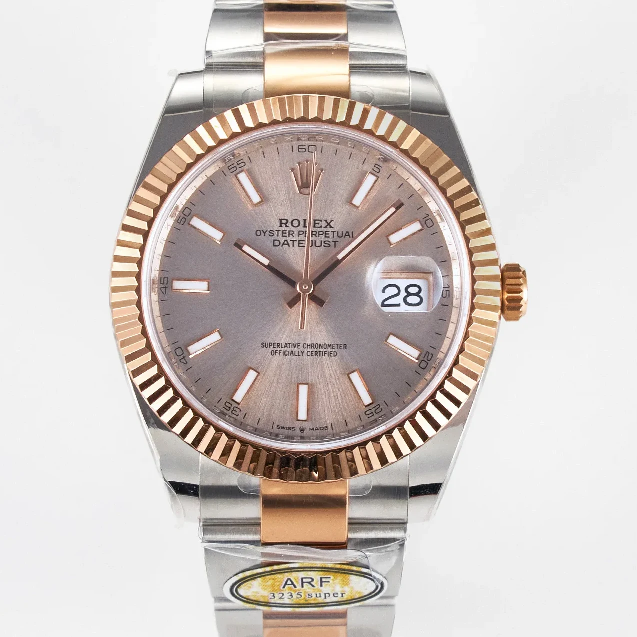 DateJust 41 126331 ARF 1:1 Best Edition 904L Steel RG Dial on SS/RG Oyster Bracelet SH3235(Gain Weight)