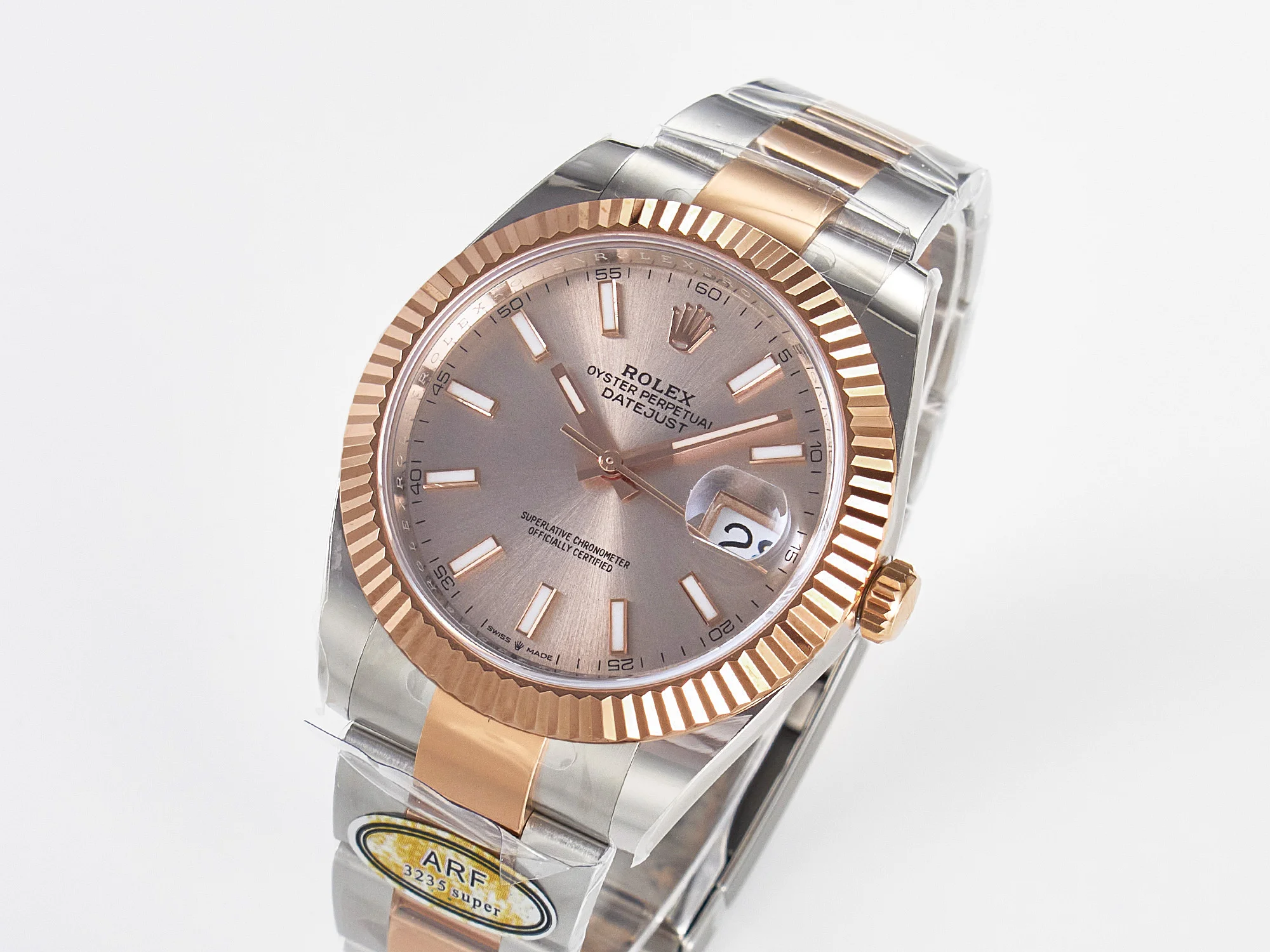DateJust 41 126331 ARF 1:1 Best Edition 904L Steel RG Dial on SS/RG Oyster Bracelet SH3235(Gain Weight)