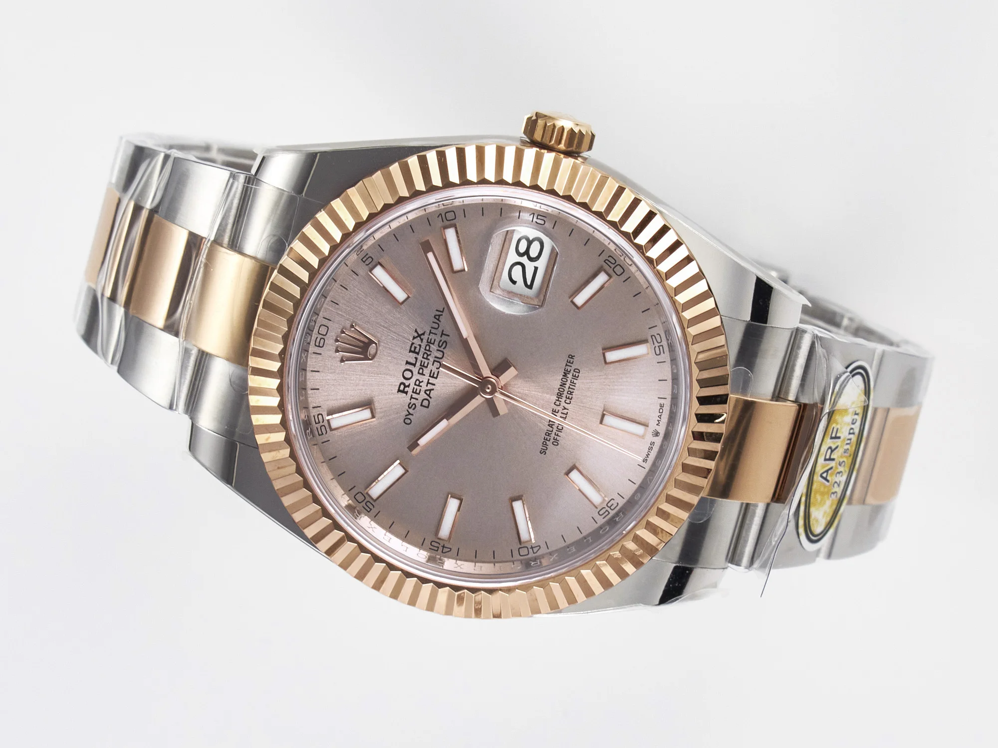DateJust 41 126331 ARF 1:1 Best Edition 904L Steel RG Dial on SS/RG Oyster Bracelet SH3235(Gain Weight)