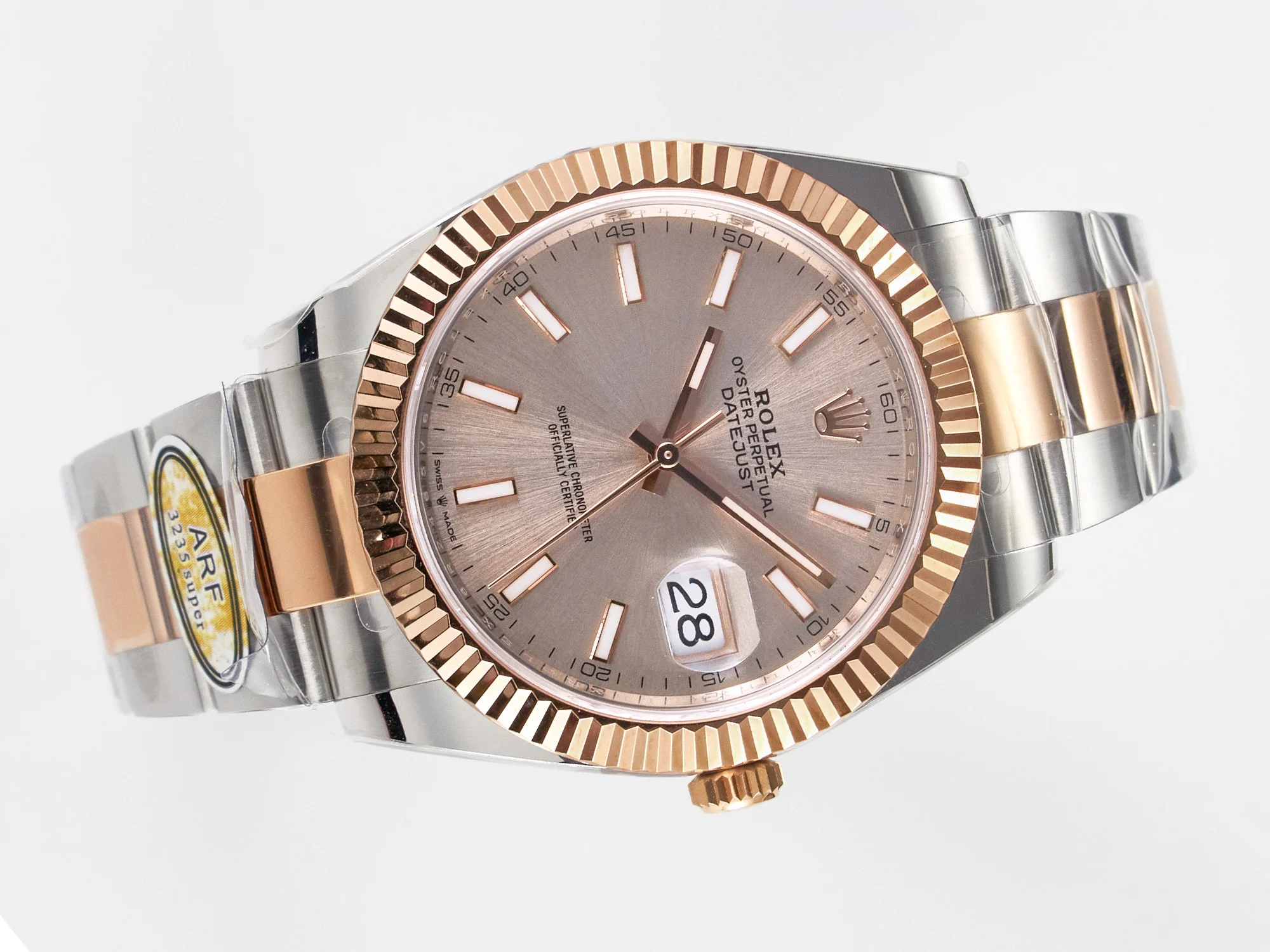 DateJust 41 126331 ARF 1:1 Best Edition 904L Steel RG Dial on SS/RG Oyster Bracelet SH3235(Gain Weight)