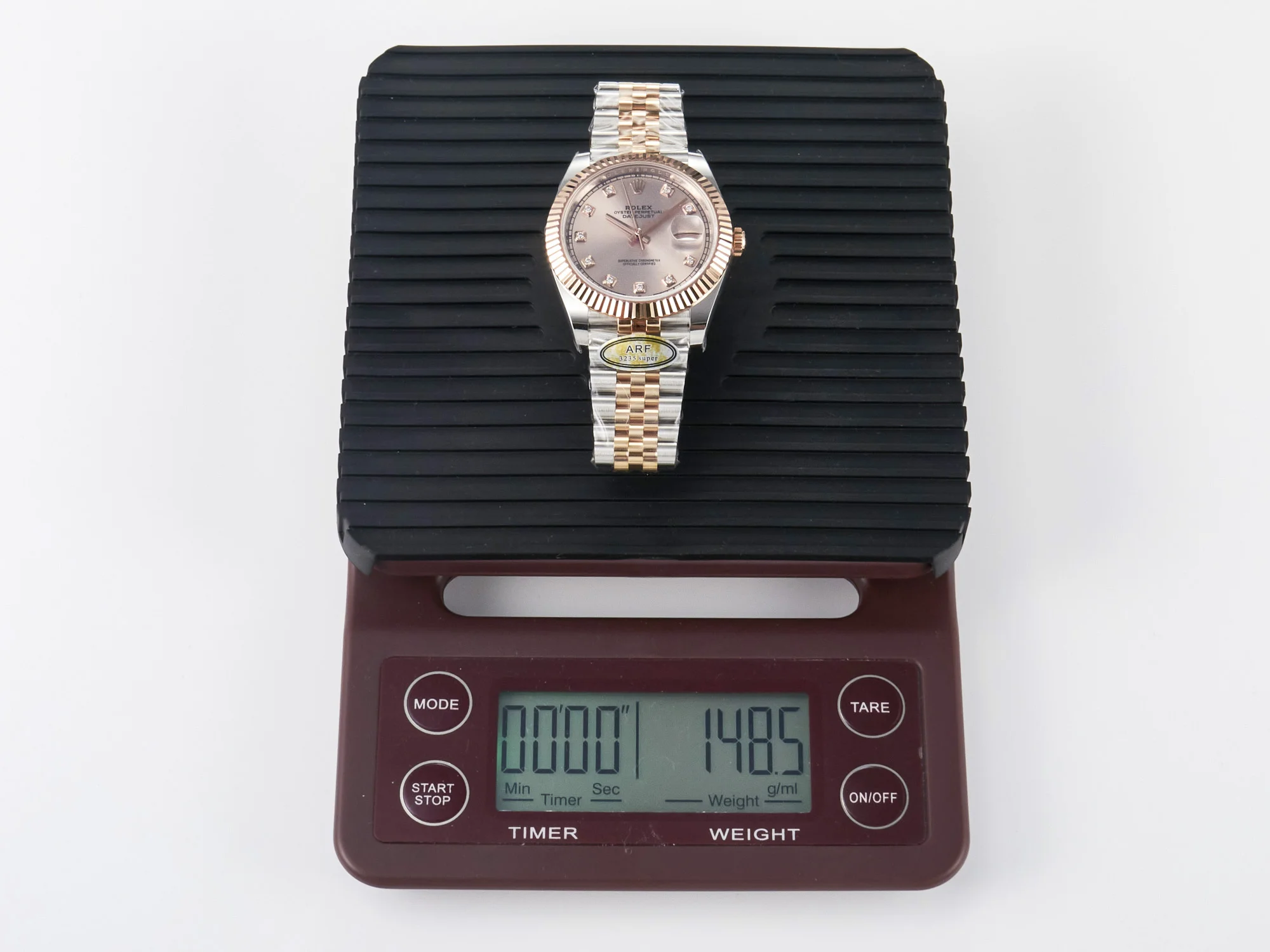 DateJust 41 126331 ARF 1:1 Best Edition 904L Steel RG Diamonds Dial on SS/RG Jubilee Bracelet SH3235(Gain Weight)