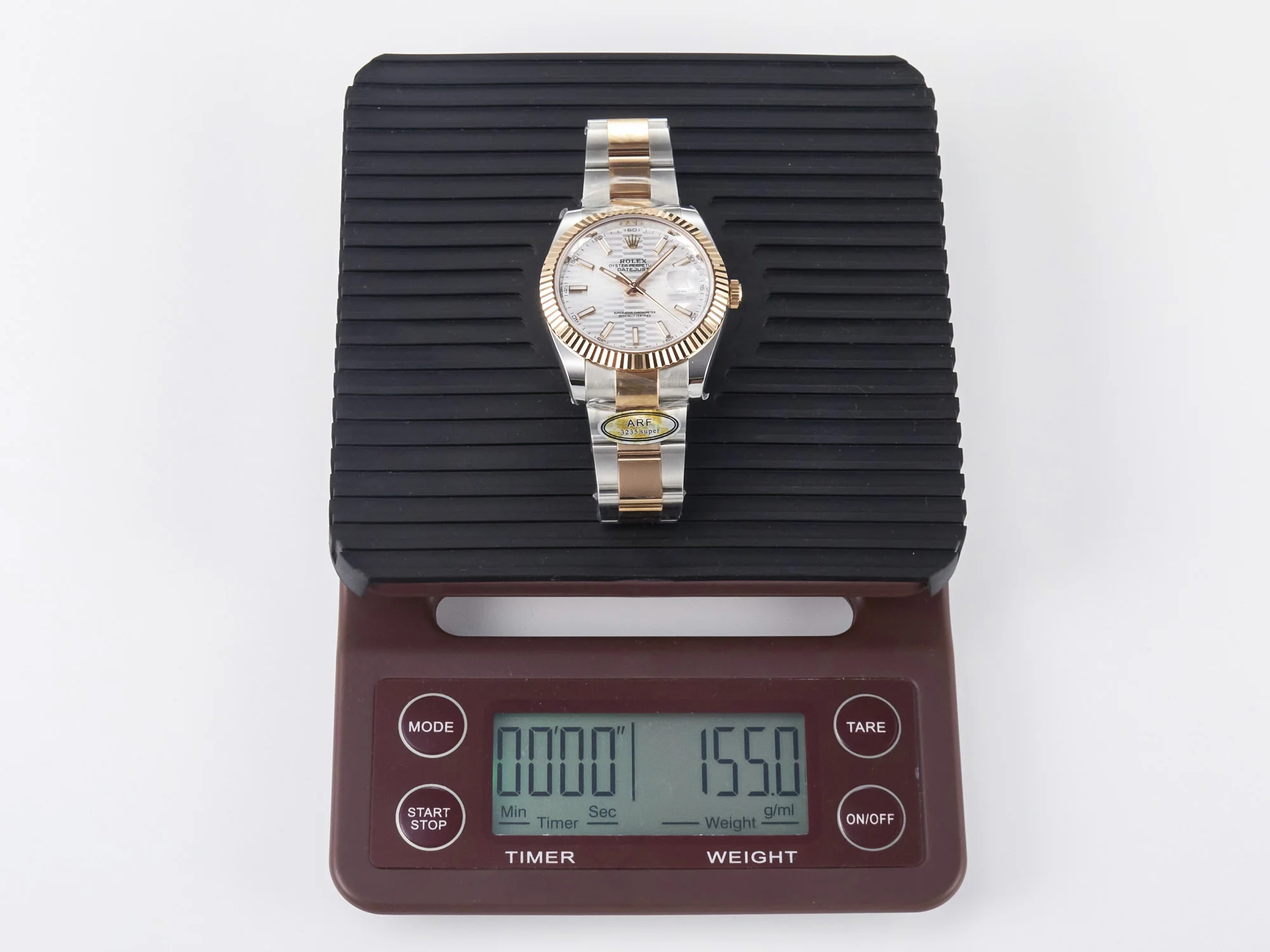 DateJust 41 126331 ARF 1:1 Best Edition 904L Steel Silver Textured Dial on SS/RG Oyster Bracelet SH3235(Gain Weight)