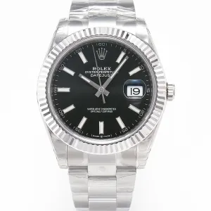 DateJust 41 126334 904L SS VSF 1:1 Best Edition Black Dial on Oyster Bracelet VS3235 V2 (133g)