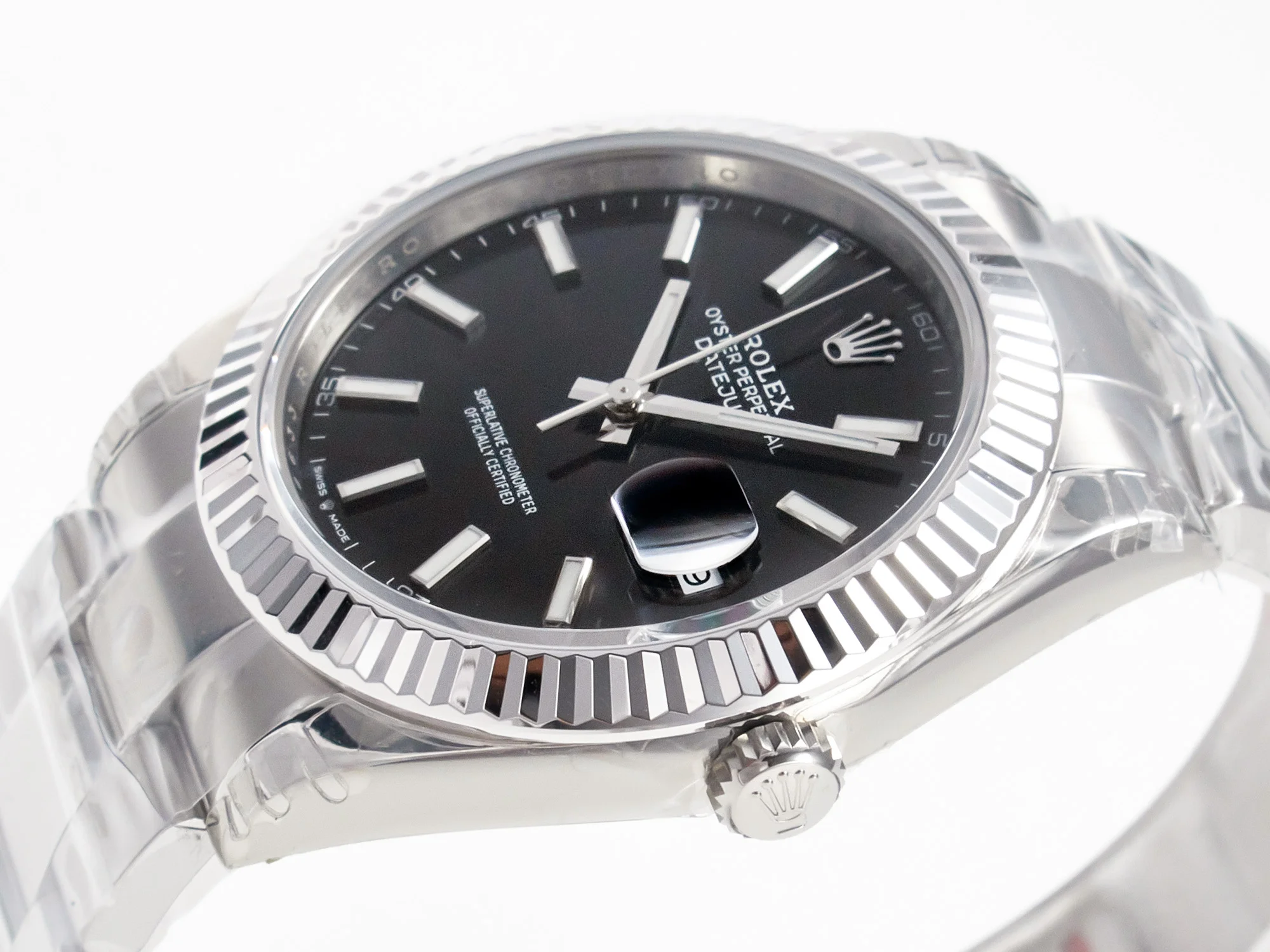 DateJust 41 126334 904L SS VSF 1:1 Best Edition Black Dial on Oyster Bracelet VS3235 V2 (133g)
