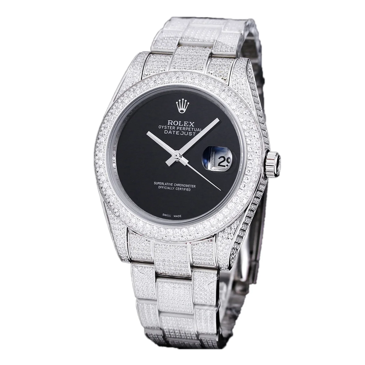 Datejust 41 with Diamond Markers in Steel