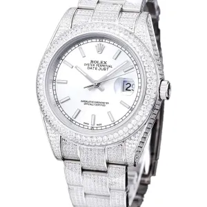 Datejust 41 with Stick Markers in Steel