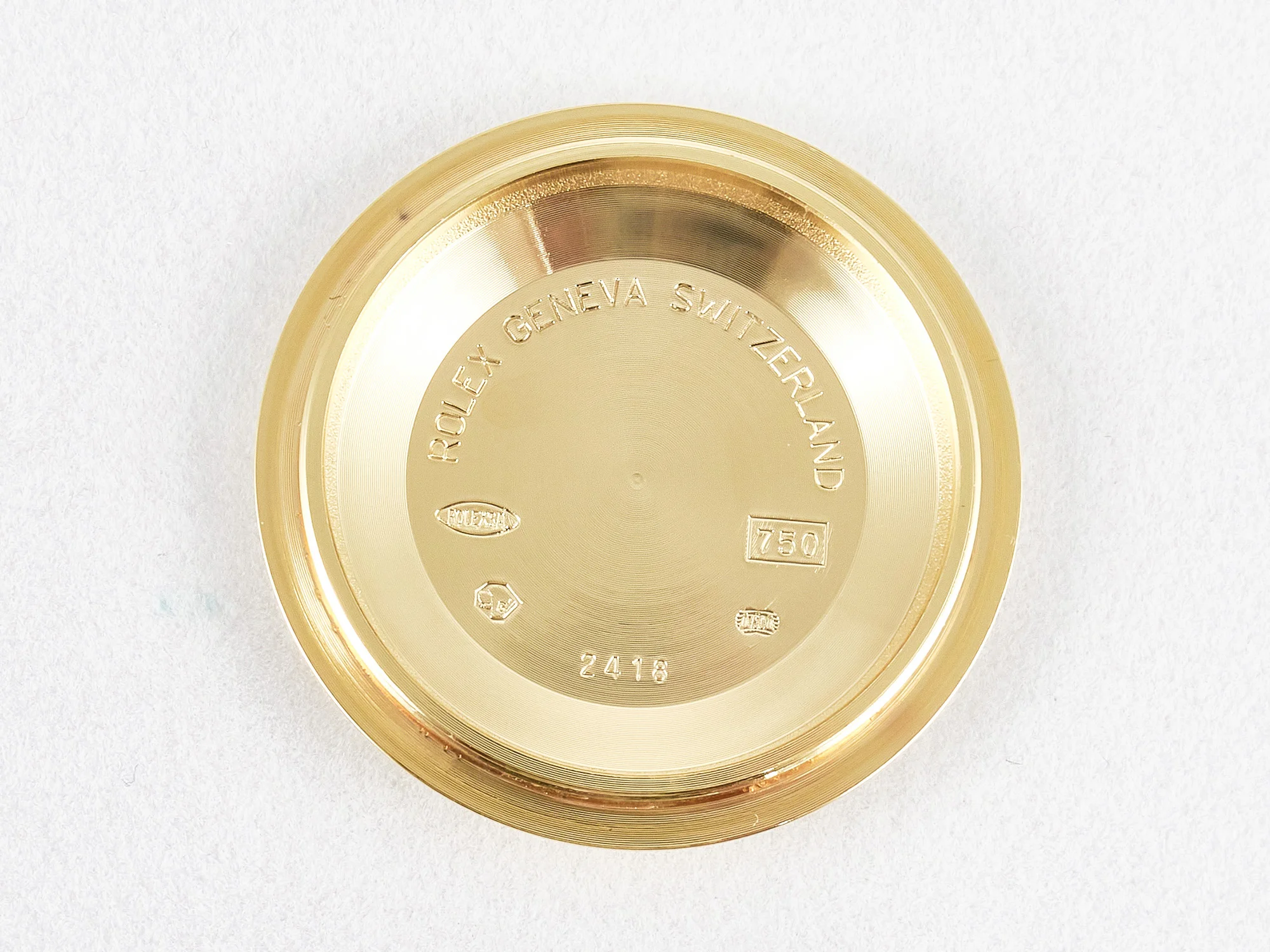 Day Date 40 228238 ARF 904L Steel Gold Stick Dial on President Bracelet VR3255