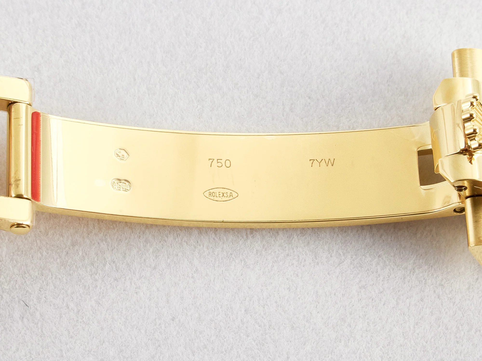 Day Date 40 228238 ARF 904L Steel Gold Stick Dial on President Bracelet VR3255