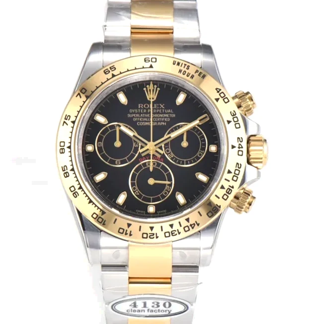 Daytona 116503LN Black Dial in Steel/Yellow Gold